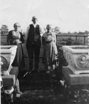 (L to R) Marie Elisabeth and Charles Gagnier w Anna Fountain (his wife).  The spelling of 