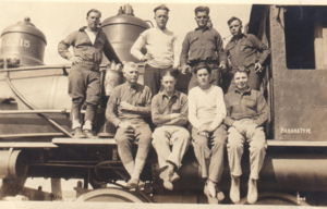 Louis Pallaye and train crew