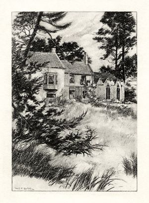 The Rectory at Somersby by W.E.F. Britten