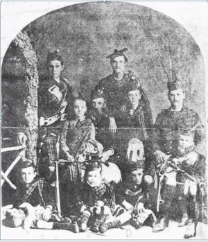  This is a  photo of Andrew  Johnston and his family. Andrew Johnston was the father of Marion Johnston Brown the mother of Andrew Brown The photo was taken in Edinburgh about 1830