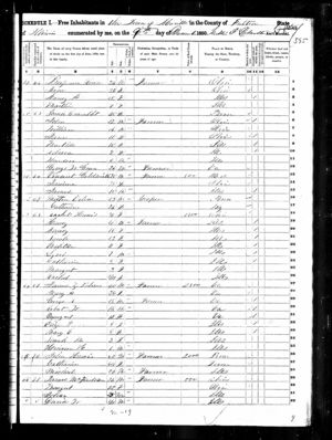 1850 US Census Sarah Cramblet household
