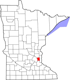 Map of Ramsey County, Minnesota