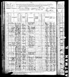1870 Federal Census Sierra, CA