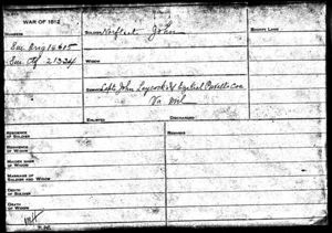 John Norfleet War of 1812 Pension Record