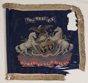 Battle Flag for the 6th Pennsylvania Calvary Regiment (70th Volunteers)
