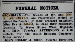 Funeral Notice.