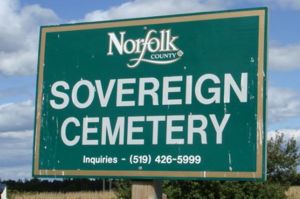 Sovereign Cemetary Sign