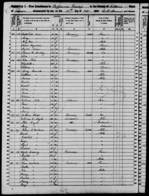 1850 Wappanocca, Crittenden, Arkansas census