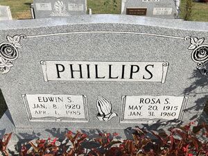 Phillips's headstone
