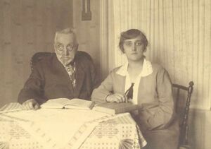 Willem with his daughter Willemina