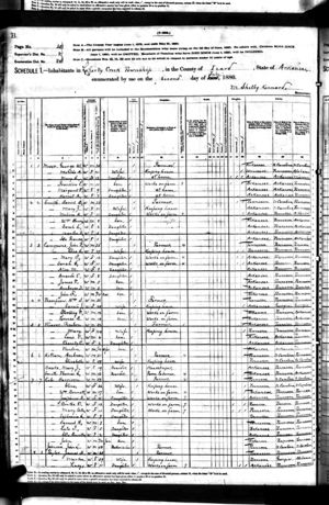 Census 1880 Izard County Arkansas