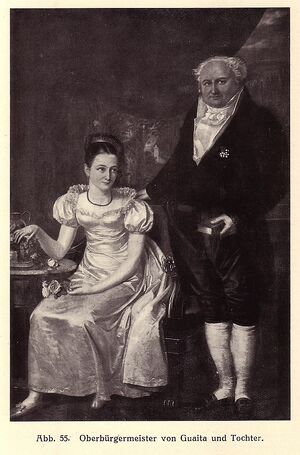 Lord mayor Cornelius von Guaita and daughter Maria Catharina Josepha (later Limpens)