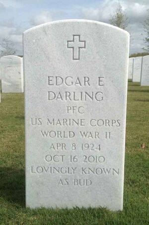 Edgar E. Darling 1924-2010 - gravestone, Sarasota National Cemetery