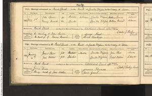 John Spencer, Francis Harwood - Marriage Record