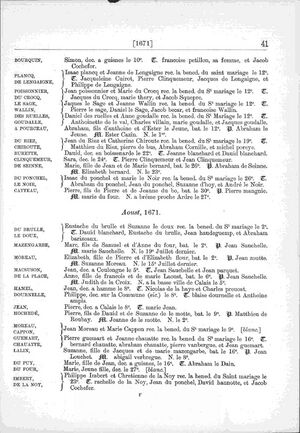 Guisnes Marriage Register 1671