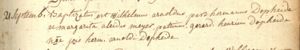 Wilhelmus Arnoldus Dopheide (1783-1828) Baptism Record