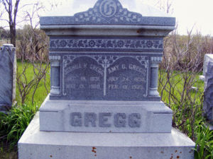 Joshua and Amy Gregg gravesite