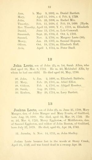 From book The family of William Leete