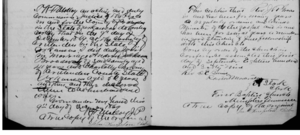 Marriage record for Charlotte Larkins and Andrew Jackson Broadway