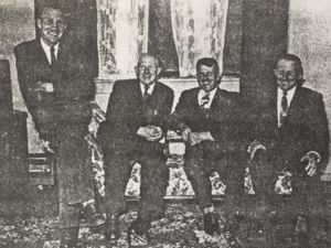 Jack (seated right) with his brothers.