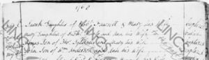 08 May 1768 John Anderson Baptism Record