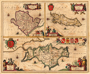 Contemporary Map of the Isle of  Man - IN THE PUBLIC DOMAIN