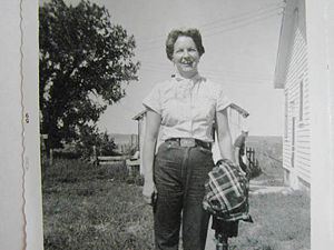 Marie at the Ranch in 1959