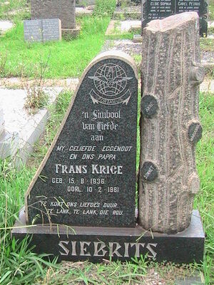 Grave of Frans Krige Siebrits