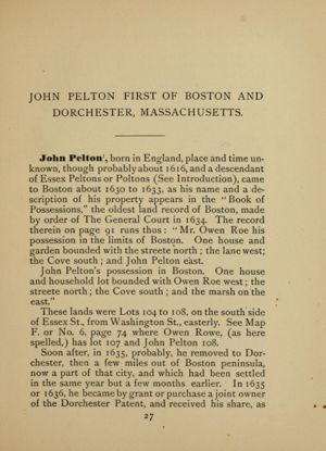 American Pelton Genealogy: John Pelton p. 27