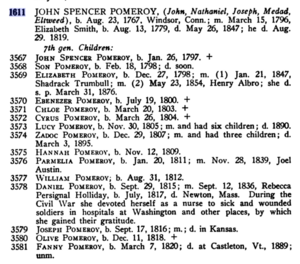John Spencer Pomeroy family