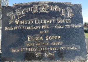 Winsor Lucraft and Eliza Soper