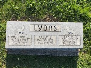 Heim Cemetery - Richard, Ellen and Jerold Lyons