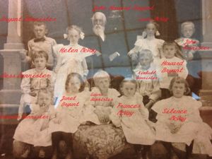 John Howard Bryant with 11 of his Great-GrandChildren (labeled photo)
