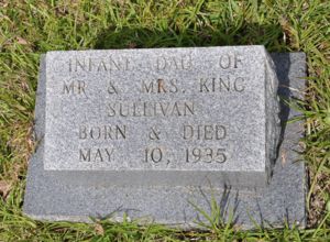 Infant Daughter Sullivan  - Headstone