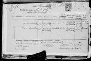 Marriage:  Christiaan Lourens Dreyer, Adriana Magrita Grobler 7 Jan 1882