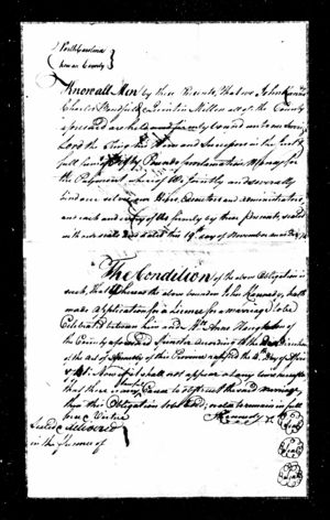 Marriage Record Mrs. Anne Haughton & John Kennedy