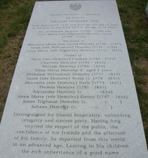 William Hemsley Memorial