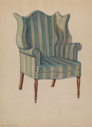 Wing Chair illustration by George Loughridge, c. 1936