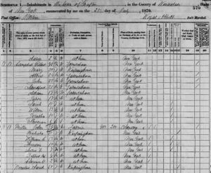 John Miller US Census 1870