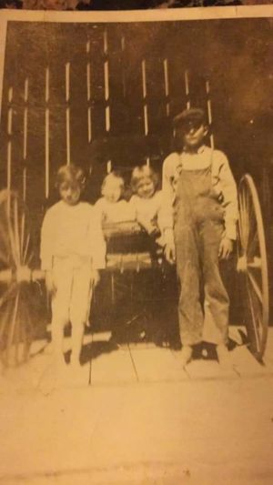 Jennie Ruth and sister Josie Lee and brothers Cyril and Ray