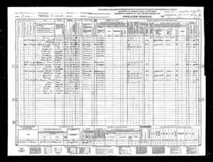 1940 US census Henry Van Harpen & family - also his sister Helen, her husband Jerry Baldwin & child