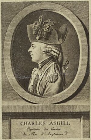 Engraving of Captain Charles Asgill circa 1785