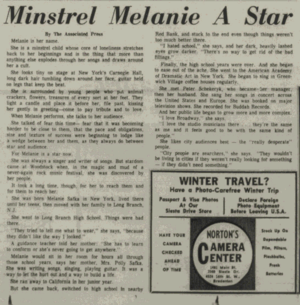 Minstrel Melanie A Star