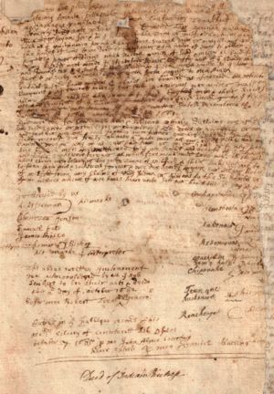 Deed of Indian Discharge 1661 3rd purchase