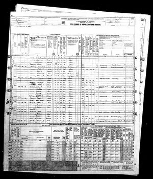 1950 census for Bethel V. Newport and Ruby U. Newport