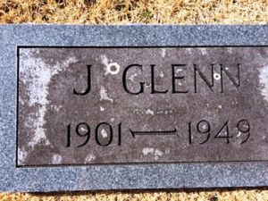 J. Glenn Parsons Grave Marker