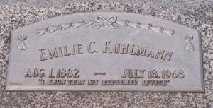 Emilie Kuhlmann Grave, courtesy of Kathy Eltiste