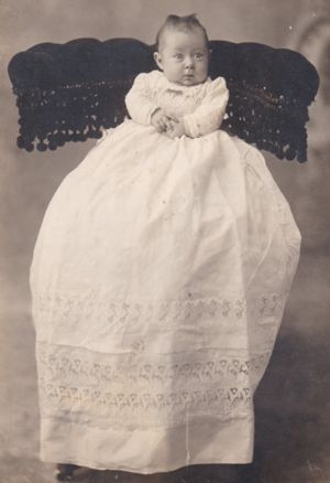Pauline Weinhold as a baby