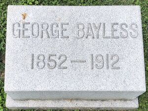 George Bayless's headstone