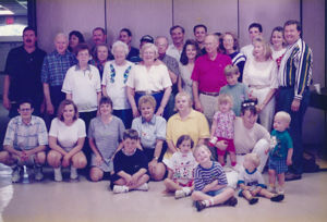 Elliott Family Reunion, Plaza Presbyterian Church, May 1996.
